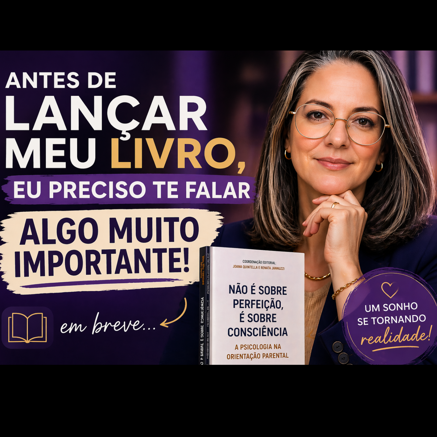 Tem dores que não são ditas: foi por isso que escrevi esse capítulo do livro
