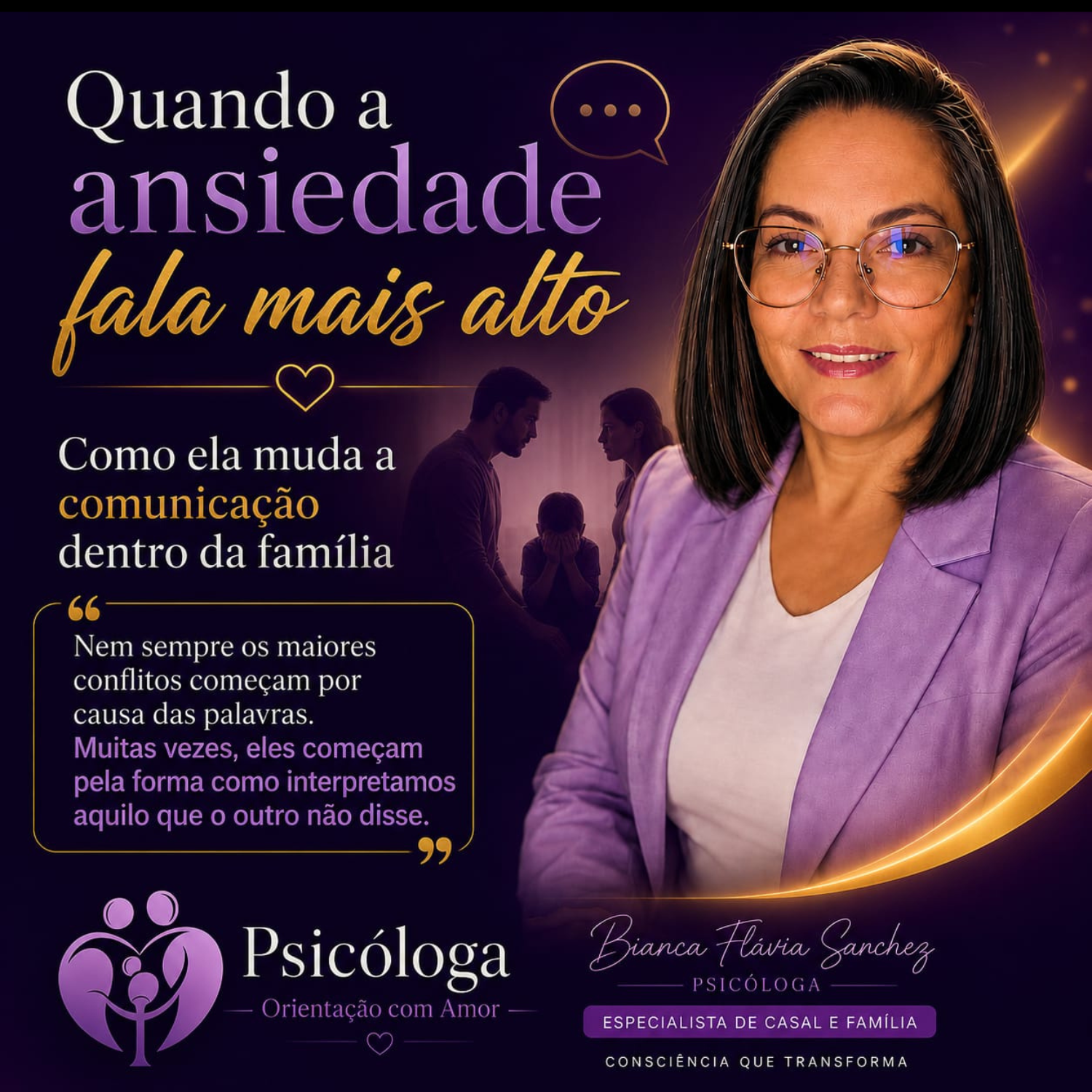 Quando a ansiedade fala mais alto: Como ela muda a comunicação dentro da família